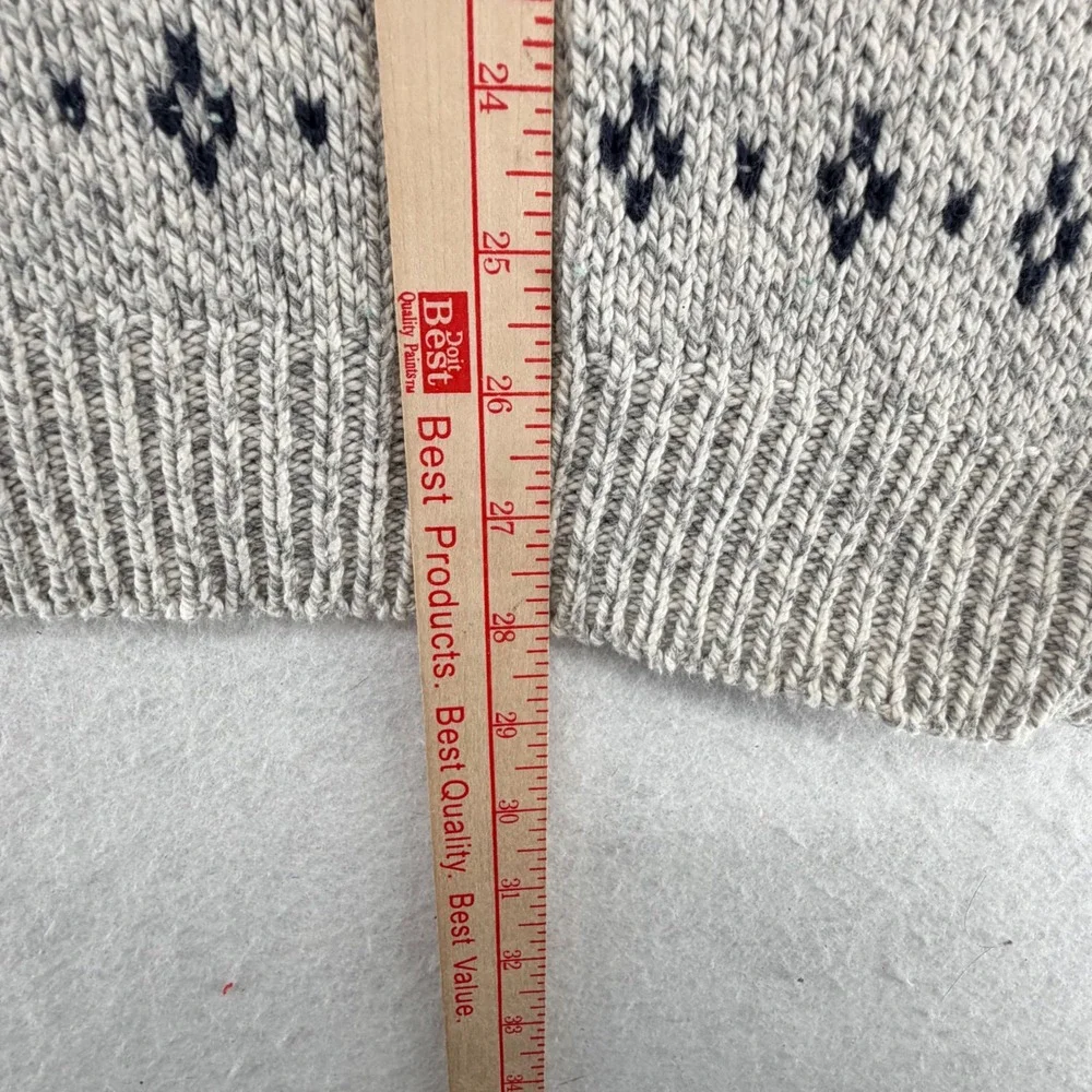Vintage Fieldmaster Crewneck 100% Cotton Sweater Mens XL Gray Geometric Knit USA - Picture 3 of 7